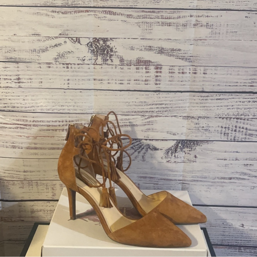 Jessica Simpson Leany Lace Up Suede Heels